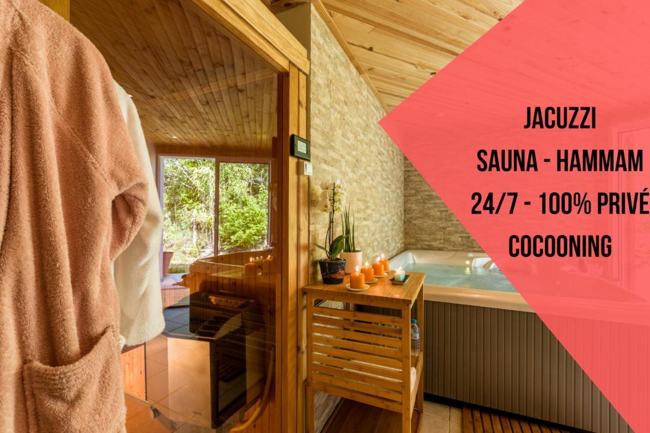 Sauna - Jacuzzi - 100% Prive - L'Estantada Linxe Luaran gambar
